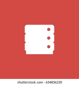server icon. sign design. red background