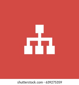 server icon. sign design. red background