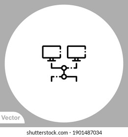 Symbol für Server-Symbole, Vektorgrafik, Symbol, Logo-Illustration für Web und Mobile