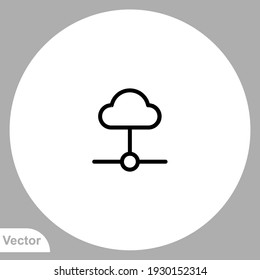 Server icon sign vector,Symbol, logo illustration for web and mobile