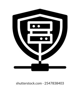 Icono de servidor con glifo de estilo