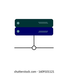 Server icon. with a trendy style