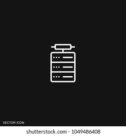 Server icon vector.