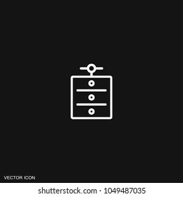 Server icon vector.