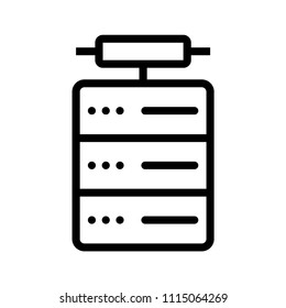 Server icon vector