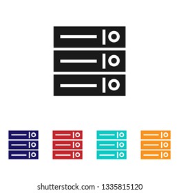 Server icon vector
