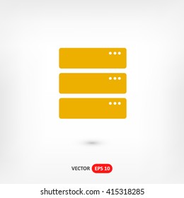 Server icon vector