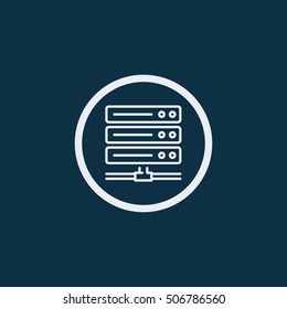 Server icon vector