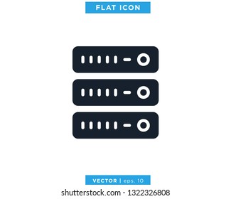 Server Icon Vector Design Template