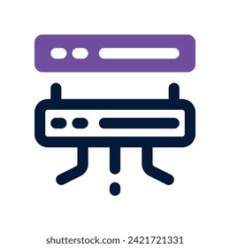 server icon. vector dual tone icon for your website, mobile, presentation, and logo design.