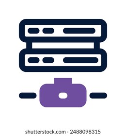 server icon. vector dual tone icon for your website, mobile, presentation, and logo design.