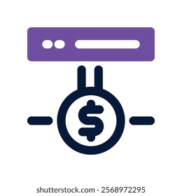 server icon. vector dual tone icon for your website, mobile, presentation, and logo design.