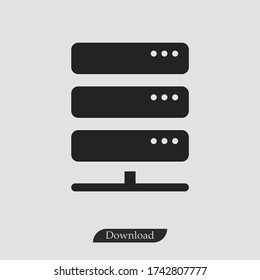 Server icon vector eps 10