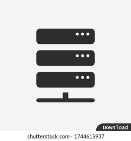 Server icon vector eps 10