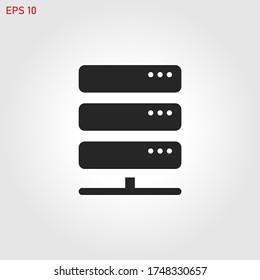 Server icon vector eps 10