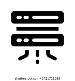 icono de servidor. icono de glifo vectorial para tu sitio web, móvil, presentación y diseño de logotipo.