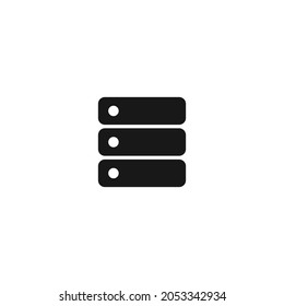 Server icon. Vector illustration for graphic design, Web, UI, app. 