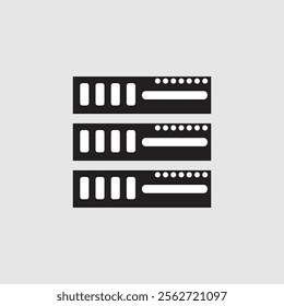 Server icon vector. Vector illustration. isolated on white and background