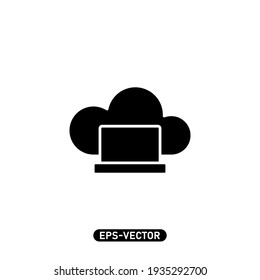 Plantilla de logotipo de ilustración vectorial de icono de servidor para muchos fines. Aislado sobre fondo blanco.