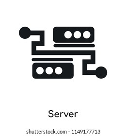 Server icon vector isolated on white background for your web and mobile app design, Server logo concept