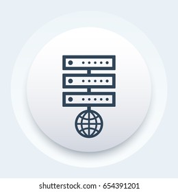 server icon, vector pictogram