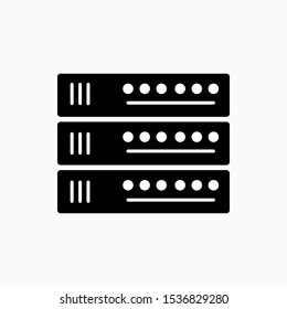 Server Icon - Vector, Sign and Symbol for Design, Presentation, Website or Apps Elements.