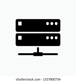 Server Icon - Vector, Sign and Symbol for Design, Presentation, Website or Apps Elements.
