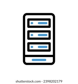 Server Icon vector stock illustration