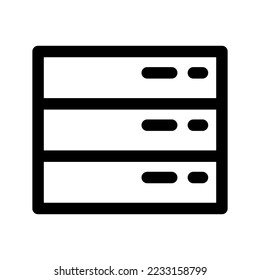 Server Icon Vector Symbol Design Illustration