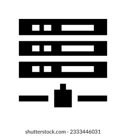 icono de servidor para tu sitio web, móvil, presentación y diseño de logotipo.
