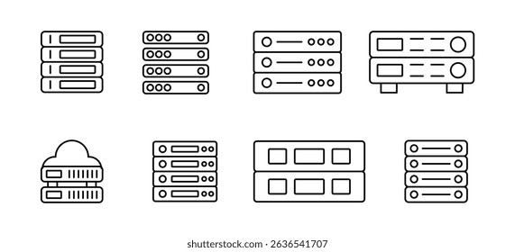 Server Icons Collection for Data Center and IT Infrastructure