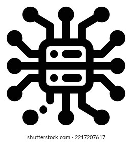 server icons with line style. vector server icon illustration suitable for design elements