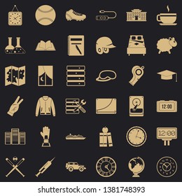 Server icons set. Simple style of 36 server vector icons for web for any design