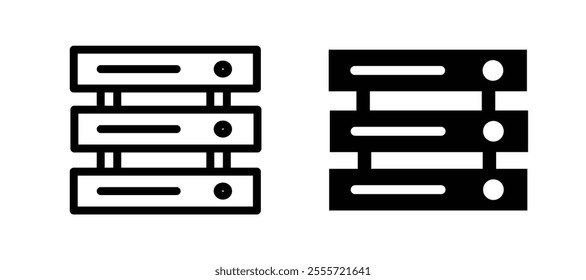 Server icons for web ui designs