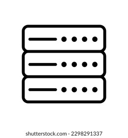 Server icon,vector illustration. vector server icon illustration isolated on White background..eps