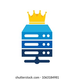 Server King Logo Icon Design