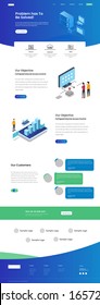 Server Landing Page with Illustration