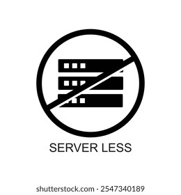 server less icon , database icon