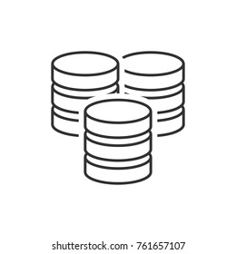 Server line icon