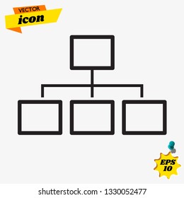 Server and local network icon vector, in trendy flat style isolated on white background. Server and local network icon image, Server and local network icon vector illustration