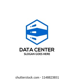 Server logo design template. Big data logo concept. Data Center symbol. Server icon