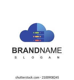 Server logo design template, Data Center And Server Icon Vector 