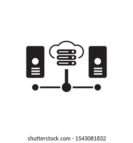 Server logo template vector icon design