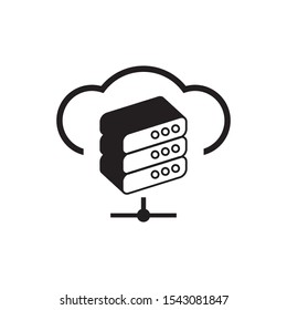 Server logo template vector icon design