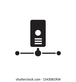 Server logo template vector icon design