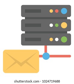 A server and a mail icon symbolising mail server support 