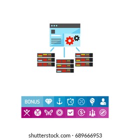 Server management control panel icon