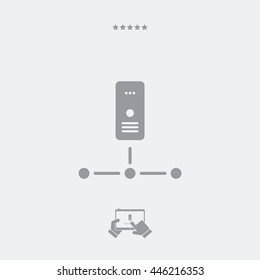 Server network - Essential minimal icon