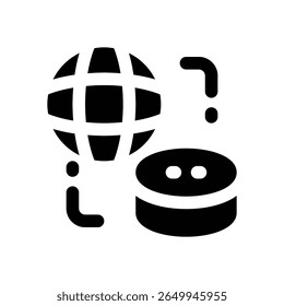 Icono de glifo de red del servidor. Icono de Vector fuerte y sólido para Sitios web, interfaces móviles, presentaciones y marca visual. Alta calidad y fácil de editar.