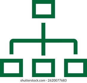 Ícone de rede de servidor representando conectividade, troca de dados e infraestrutura.